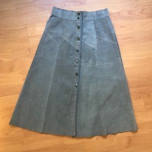suede gray skirt